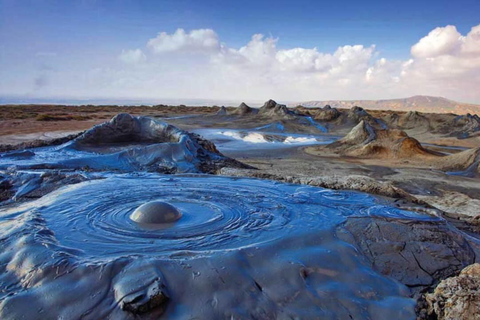 Baku: Gobustan, Mud Volcano, Fire Temple & Burning Mountain Group Tour with All Entrance Fees