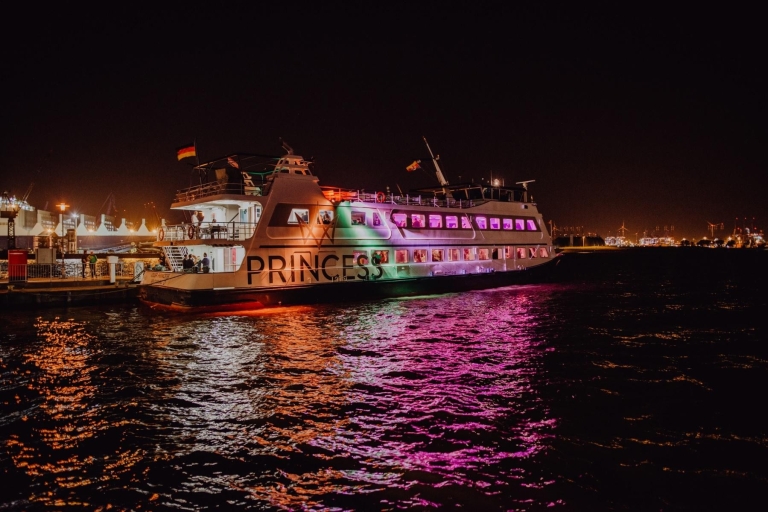 Hamburg: 1,5 uur durende Grand Evening Lights Cruise met een groot schip