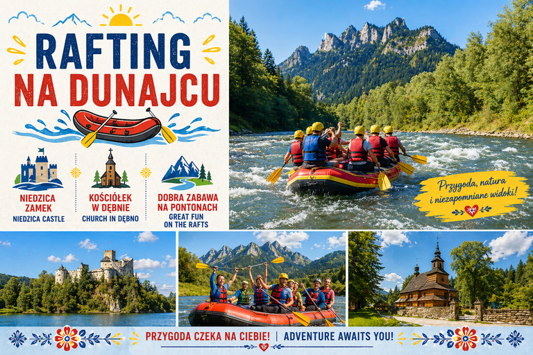 from Zakopane: Dunajec River fun Rafting in a pontoon