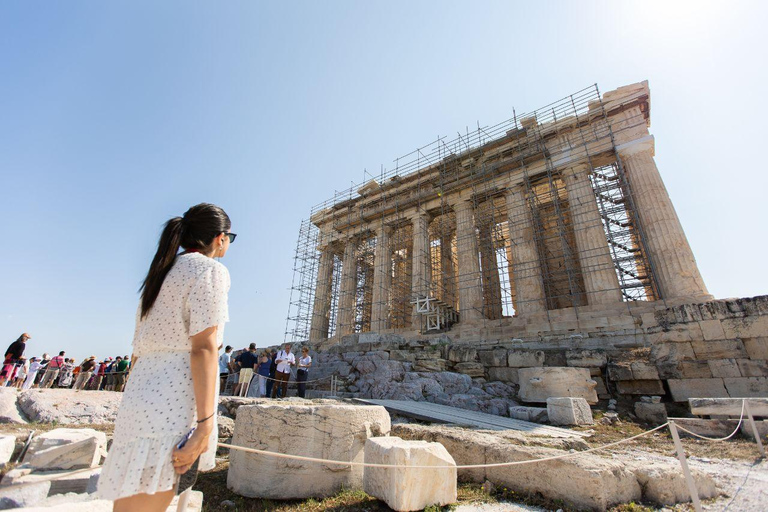 From Piraeus Port: Acropolis and Parthenon Mythology Tour Acropolis Walking Tour With Tickets