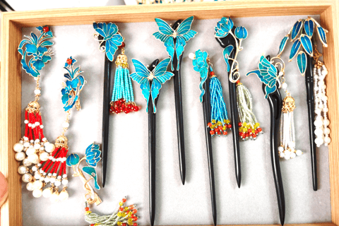 Guangzhou: Feather Inlay DIY Experience Shared DIY Practice Session