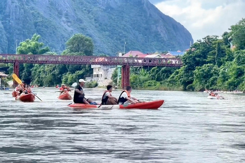 Vangrong Kayaking + Hot Air Balloon Experience