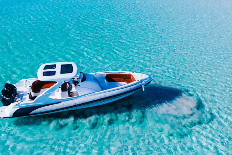 Hurghada: Paradise Speedboat W/ Optional Snorkeling & Lunch Island Transfer: Sea Taxi Speedboat, Without Entry Ticket