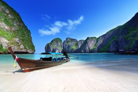 Phi Phi Eilanden: Maya Bay Tour per privé longtailboot4 uur privétour voor 1 tot 2 personen