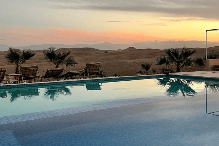 Agafay Desert Day Pass, Pool Acces, Lunch &amp; Private carDay Pass