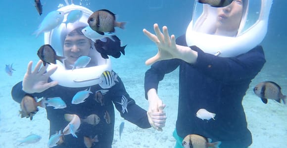 Panglao: Helmet Diving Experience with Photos and Videos