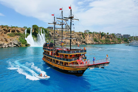 Atlantic Pirate Boat Tour to the Hidden Coves of Antalya Atlantic sunset boat tour with dinner & soft drinks