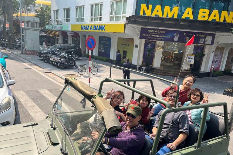 Hanoi: Half‑Day Jeep City Tour, Landmarks & Local Food