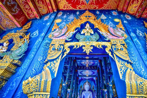 Chiang Mai: Templi del Buddha bianco, blu e grande a Chiang Rai