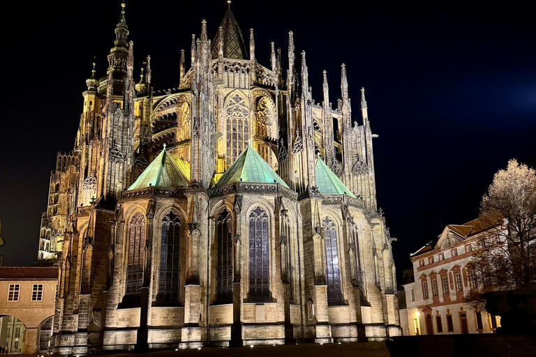 Prague: VIP Prague Castle Night Walk with Panoramic Views VIP Prague Castle Night Walk with Panoramic Views (German)