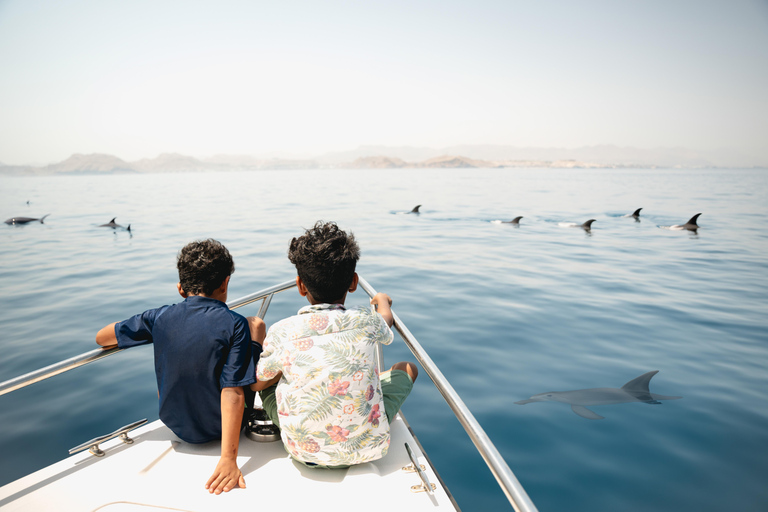 Mascate: passeio de barco particular pelas Ilhas Daymaniyat com mergulho com snorkel