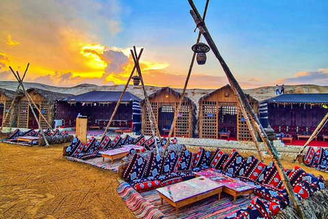 From Cairo: Desert night, Bedouin dinner, coffee & show