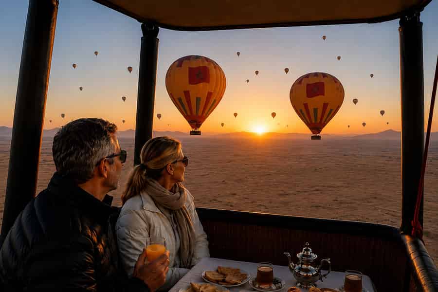 Marrakesch: Flug bei SONNENAUFGANG, Berberfrühstück & Zertifikat. Foto: GetYourGuide Marrakesch: Flug bei SONNENAUFGANG, Berberfrühstück & Zertifikat. Foto: GetYourGuide