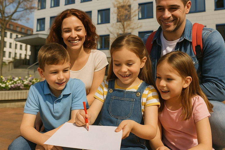 Tour enigmistico per bambini con zaino enigmistico Bamberg: il Sams