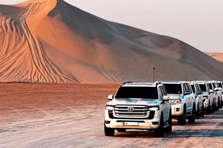 Doha:4x4 Desert Safari Adventure & Inland Sea/All Activities Private opation safari, inland sea Tour with Camel ride