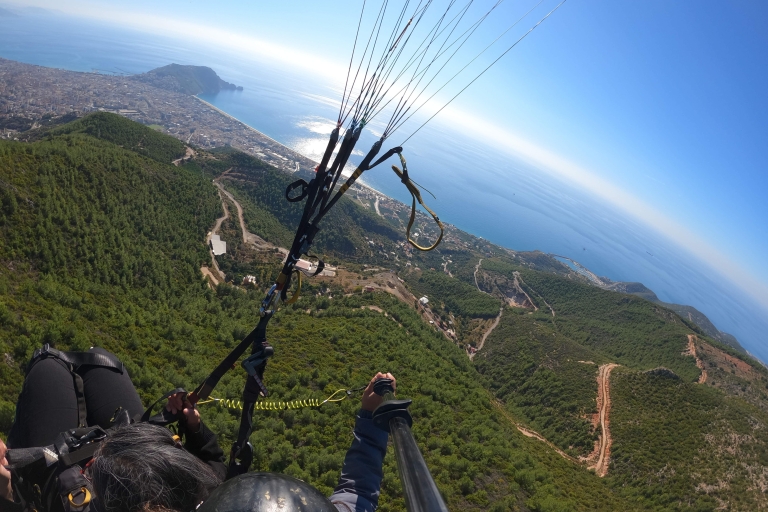 Tandem-Paragliding in Alanya von Side ausMit Übertragung