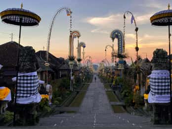 Bali : Visite du village de Penglipuran, des rizières et des chutes d'eau