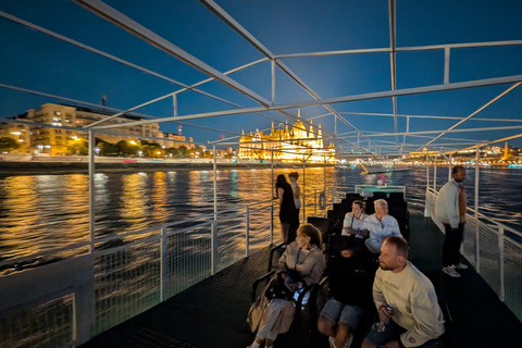 Budapest: crucero nocturno con asientos en la azotea y BYOB (trae tu propia bebida)Budapest: crucero nocturno con asientos en la azotea y bebida incluida