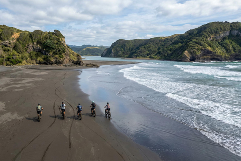 Auckland: Westcoast Black Sand Fatbike Tour Private Tour with Transport