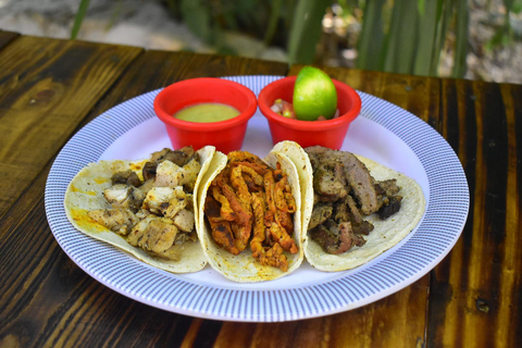 De Cancún: excursão guiada de degustação de tacos em Puerto Morelos