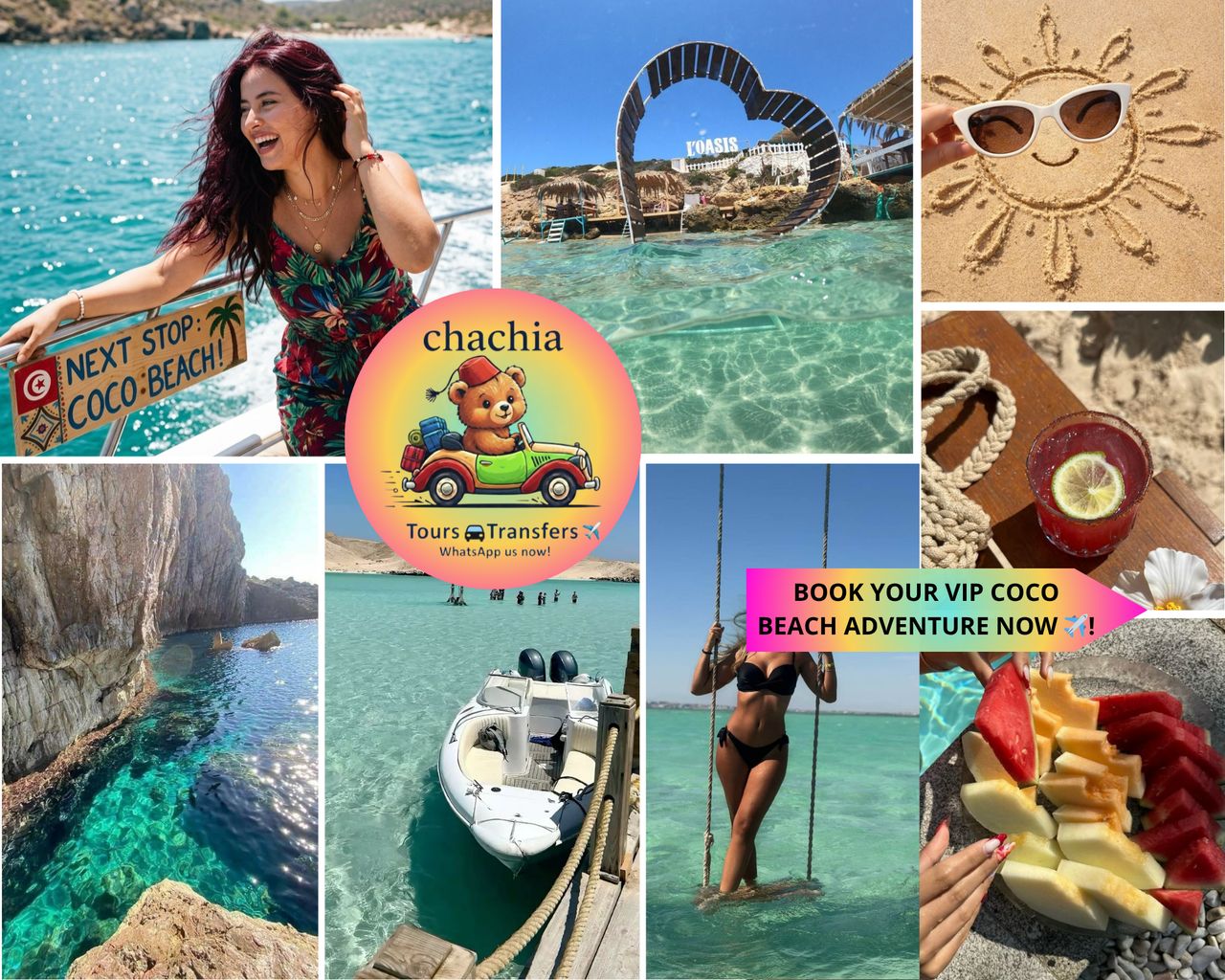 VIP-Ausflug nach Coco Beach mit Boot und Blick auf das Mittelmeer