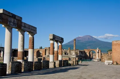Pompeji Kleine Gruppe mit archäologischem Tourguide