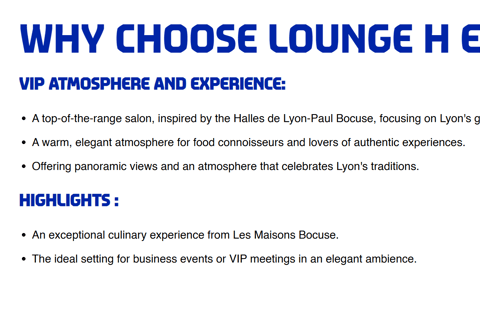 Olympique Lyonnais Football Tickets-Official VIP Hospitality