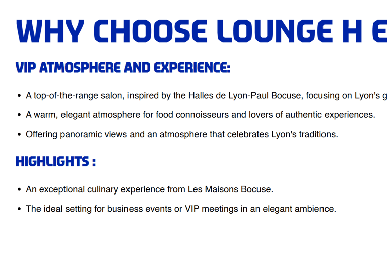 Olympique Lyonnais Football Tickets-Official VIP Hospitality