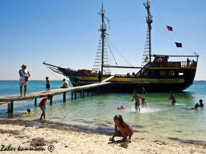 Djerba: Tag mit dem Piratenboot zur Insel Flamant