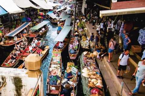 Desde Bangkok: Excursión de un día al Ferrocarril de Maeklong y al Mercado FlotanteBangkok: Ferrocarril y Mercado Flotante de Maeklong - Visita en grupo