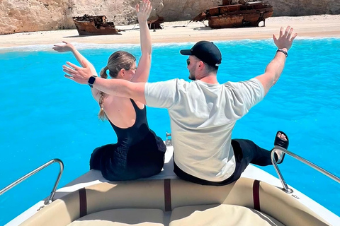Zakynthos: Shipwreck and Caves Boat Rental Without Skipper Zakynthos: Shipwreck and caves private boat without captain