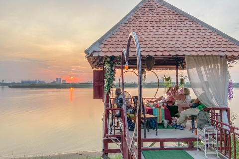 Phnom Penh Silk Island Sunset Haft Day Vespa Tour
