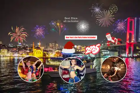 Istanbul: Nytårsaften Bosporus Dinner Cruise Party 2025