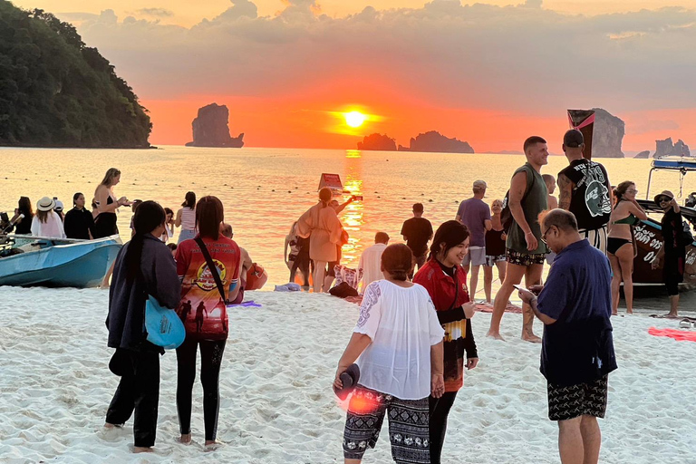 Krabi: Passeio ao pôr do sol nas 7 ilhas com jantar com churrasco e plâncton