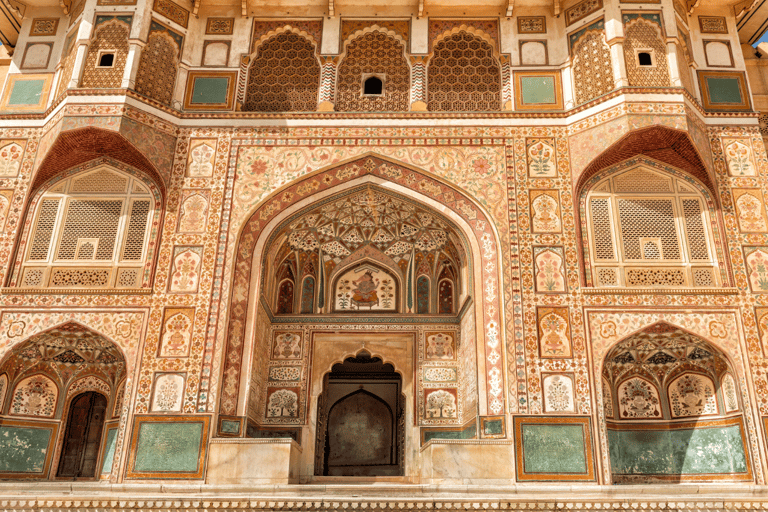 Jaipur : Visite guidée du fort d'Amer et de la ville de Jaipur (tout compris)Taxi + chauffeur + guide touristique