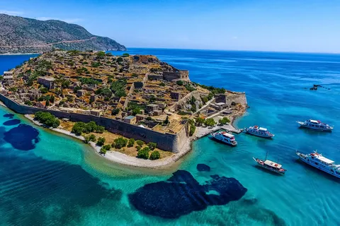 Crete: Spinalonga Boat Tour with BBQ & Agios Nikolaos