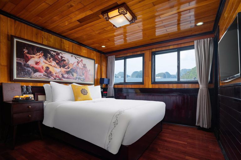 Hanoi: 2-Day Ha Long Bay/Bai Tu Long Bay Boutique Cruise Option 1: Ha long bay Route 2