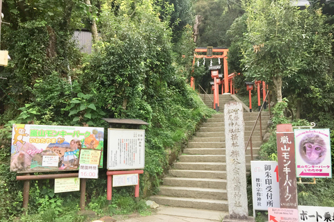 Kyoto - en resa Arashiyama Monkey Park, bambuskog och tempel