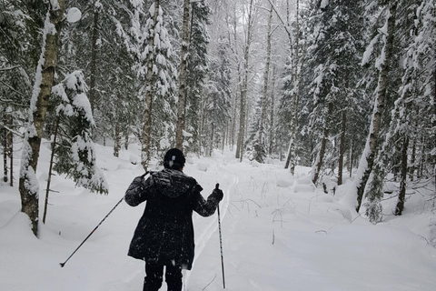 Oslo: Wilderness Skiing Tour with Lunch by the Fire
