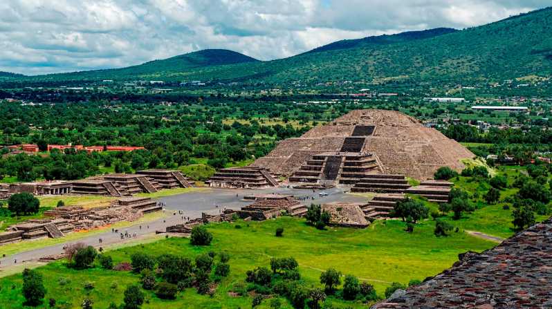 Visita a Teotihuacan + Transporte + Basílica + Tlatelolco + cueva