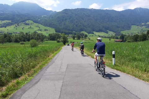 Swiss Army Knife Valley Tour à vélo et croisière sur le lac des Quatre-CantonsDe Lucerne: journée de vélo électrique et croisière en bateau dans la vallée suisse