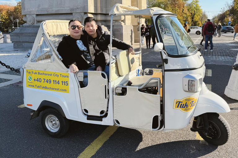 Bukarest: Bästa av Bukarest Privat Tuk-Tuk TourBukarest: Bästa av Bukarest 2-timmars privat Tuk-Tuk-tur