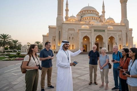 From Dubai: Highlights of Sharjah City with Museum and Souks
