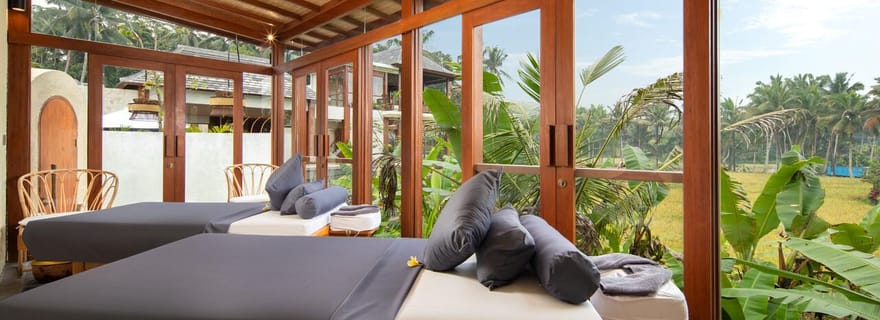 Ubud : Soins de spa avec vue sur les rizières au Svaha Spa Kelusa