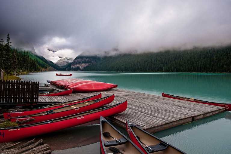 From Banff: Shuttle Bus to Lake Louise and Moraine Lake.