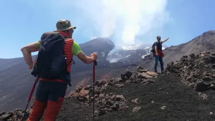 Trekking auf den Kratern des Vulkans Ätna