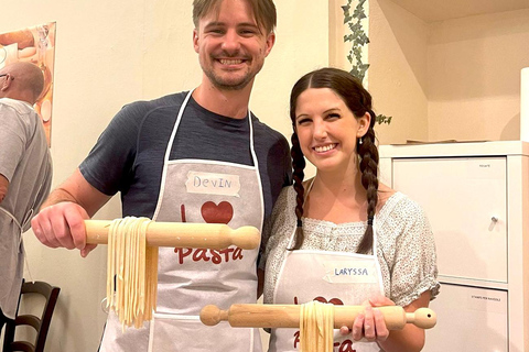 Florence: Pasta Making Class with Wine, Limoncello, and Cake