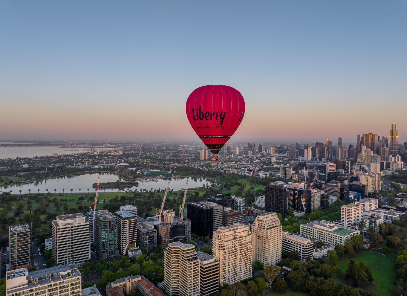 Melbourne: Ballonflyvning ved solopgang