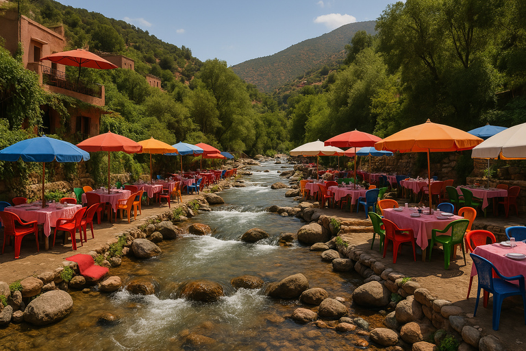 Marrakech: ourika valley lunch & guided hike to waterfalls Option 2: Ourika Valley Guided Trip with Lunch Included