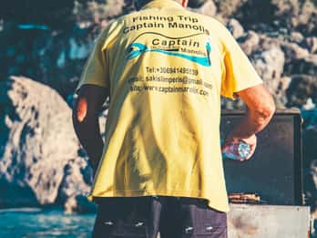Rhodos: Kapten Manolis Fisketur med grill och bad